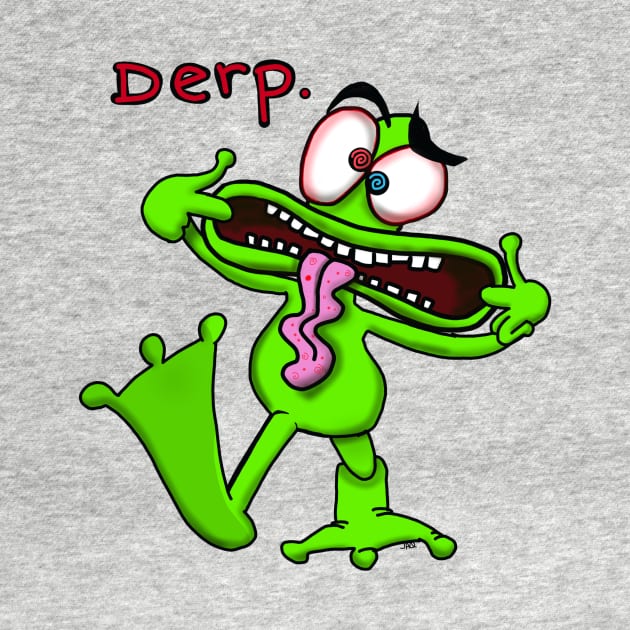 Derp Frog by wolfmanjaq